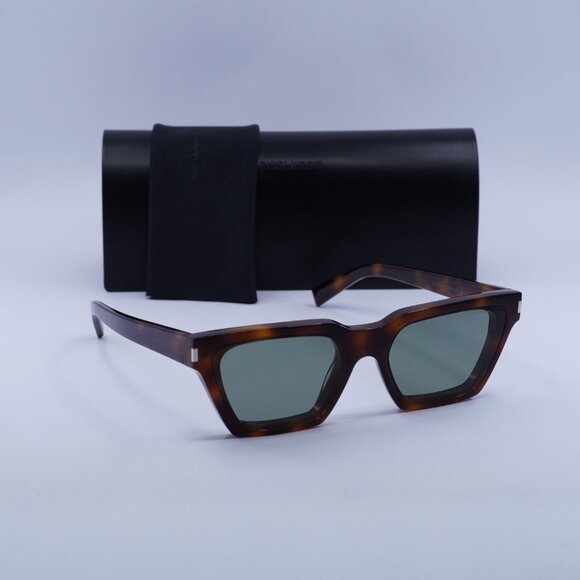 🕶️ New Saint Laurent SL633CALISTA 003 Sunglasses - Havana Frame, Green Lenses - Picture 10 of 10